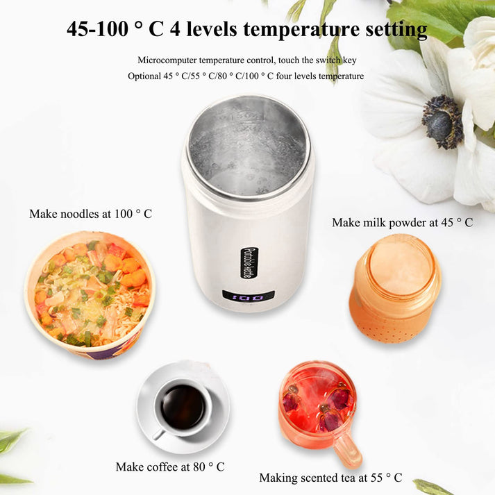 Hervidor de agua con 4 ajustes de temperatura