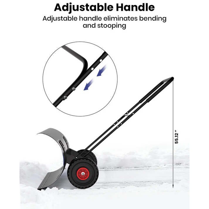 Pala de nieve con mango ajustable