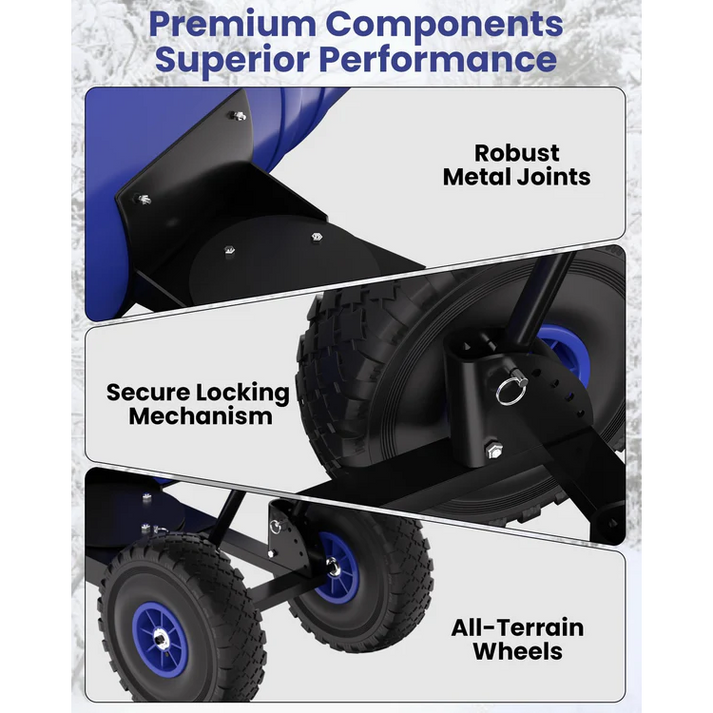 Pala de nieve con movilidad suave