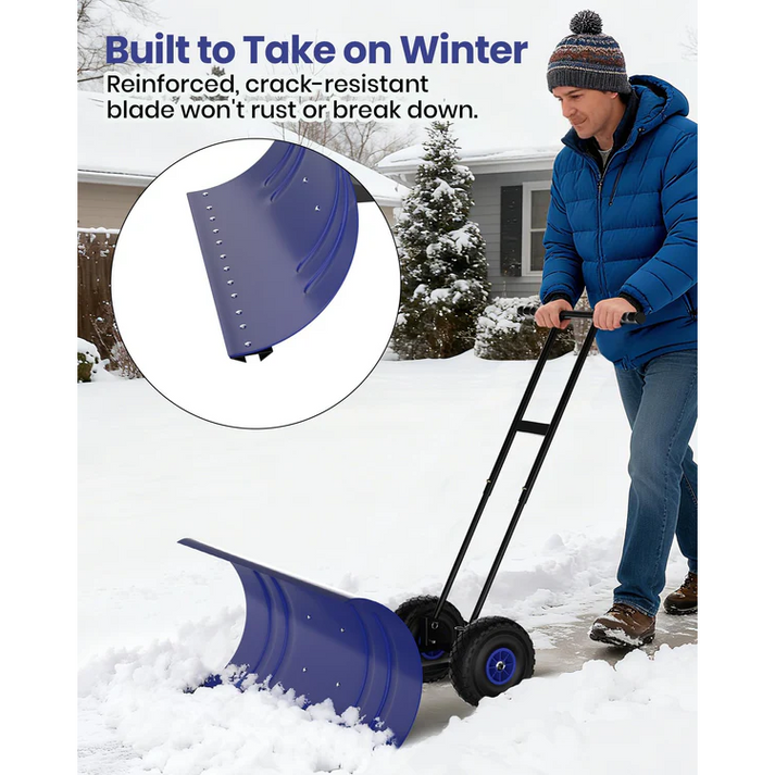 Pala de nieve con cuchilla de acero galvanizado