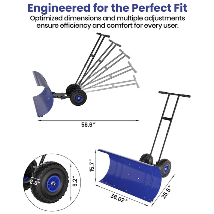 Pala de nieve con ajuste de ángulo