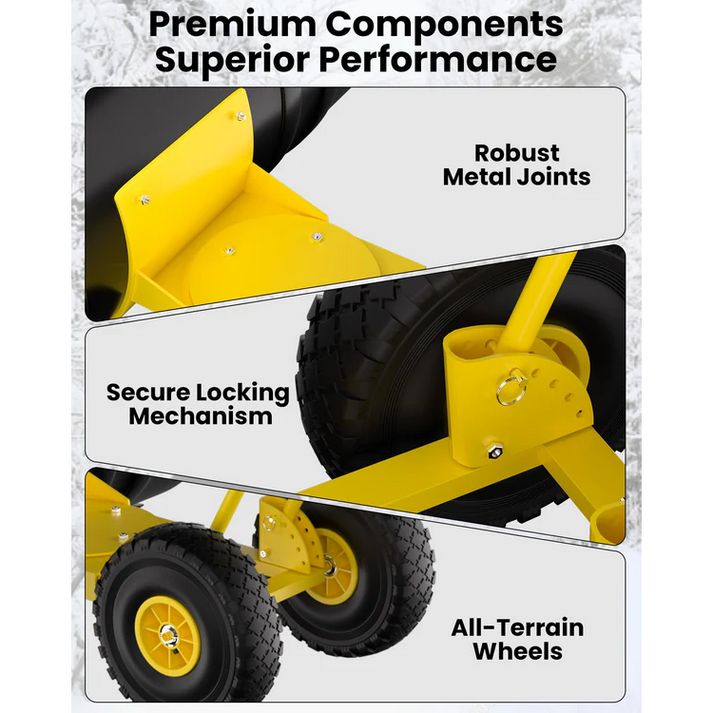 Pala de nieve con movilidad suave