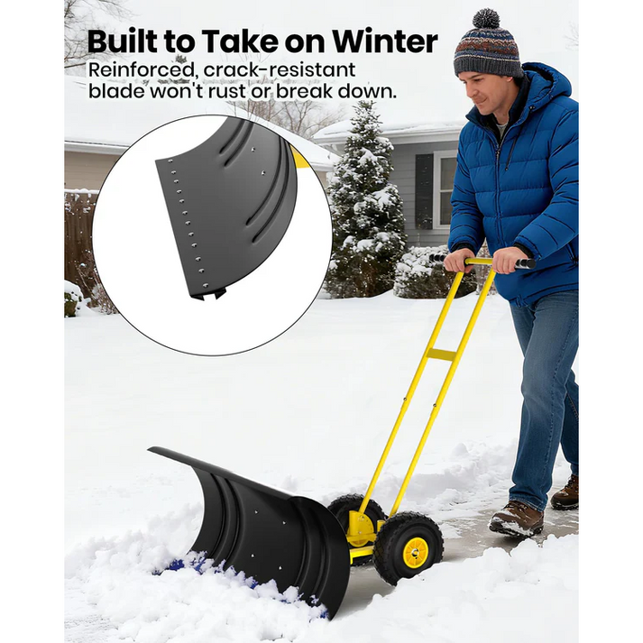 Pala de nieve con cuchilla de acero galvanizado